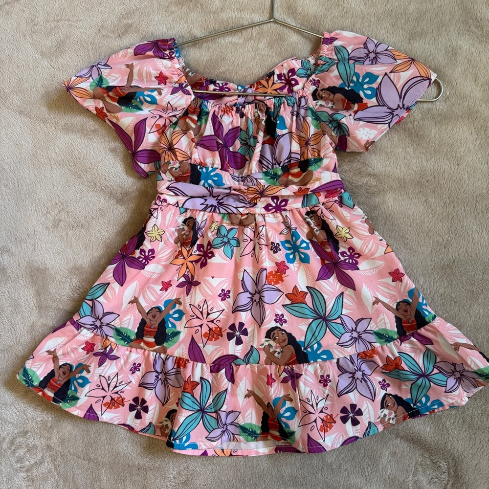 PatPat Moana Floral Kids Dress